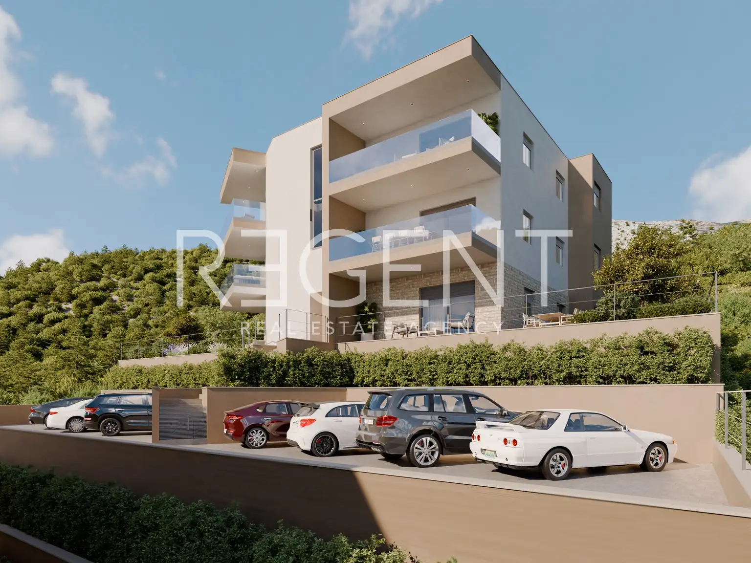 Hvar, Zavala - Dvosoban stan s prostranim terasama