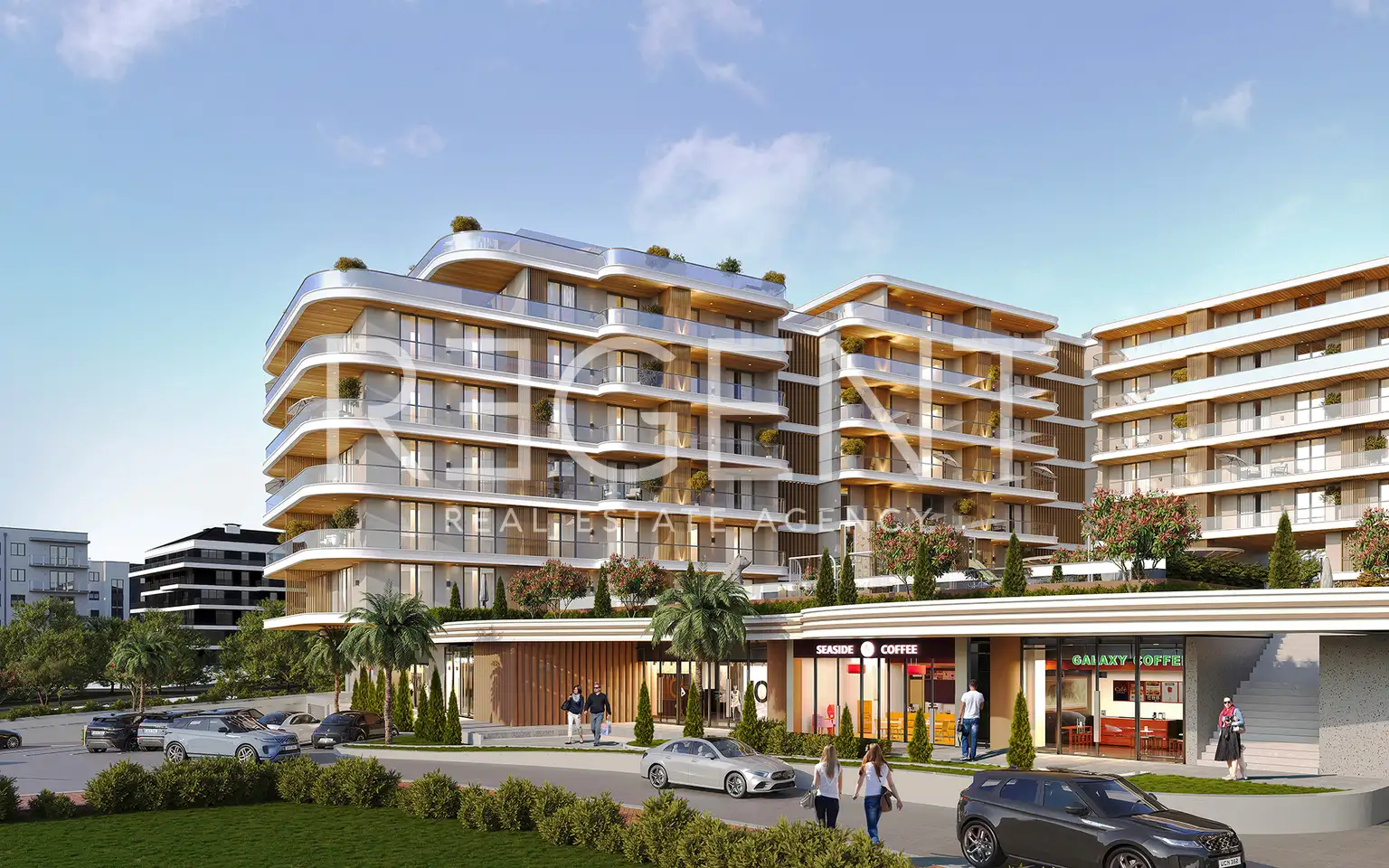 Zadar, Crvene kuće - Luxusní dvoupokojový byt 57 m2 novostavba
