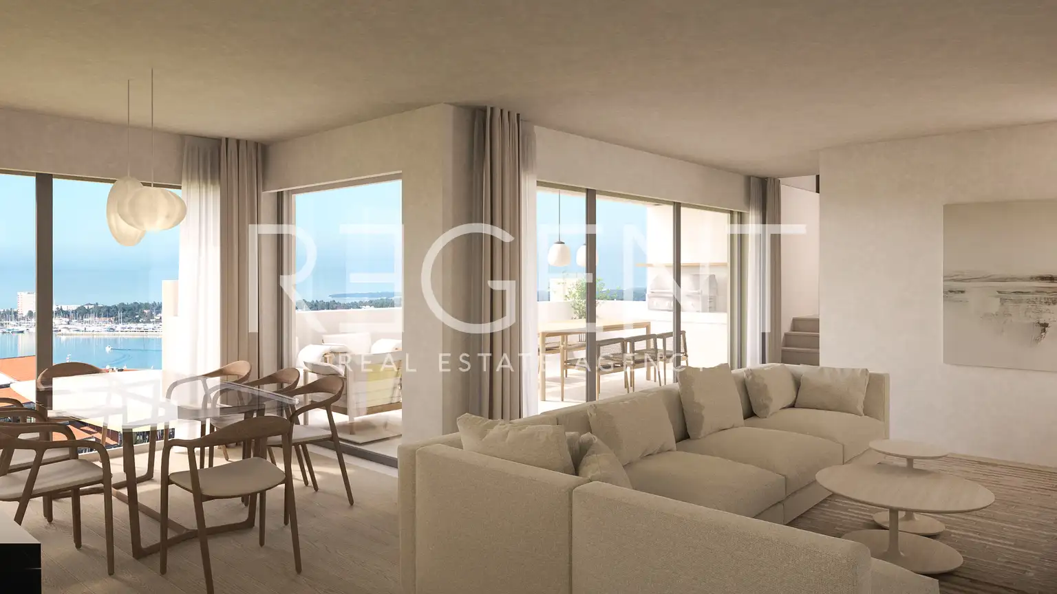 Istra, Umag - Green Tower Hotel & Residence trojizbový apartmán