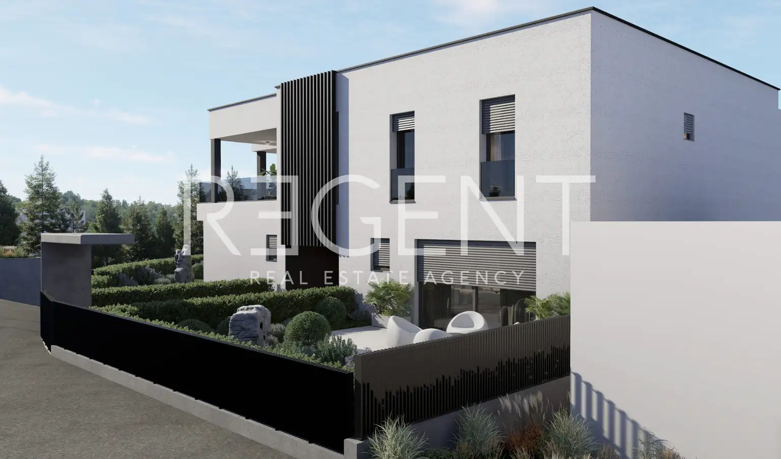 Záhřeb, Gračani – Třípokojový byt se zahradou v novostavbě