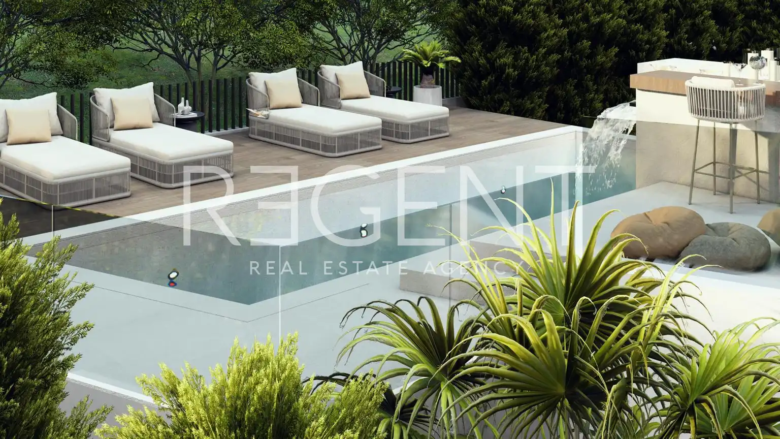 Trogir - Urbane Villa mit Pool und Meerblick