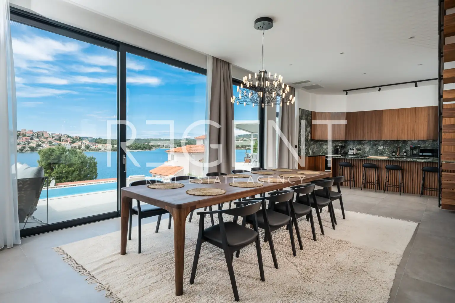 Šibenik, Rogoznica - Villa di lusso con vista panoramica sul mare, piscina riscaldata e jacuzzi