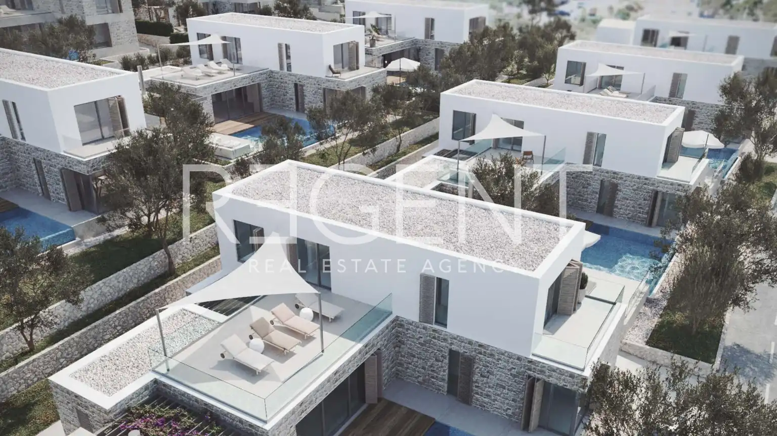 Brač, Supetar - Vila s bazenom u luksuznom kompleksu 296 m2