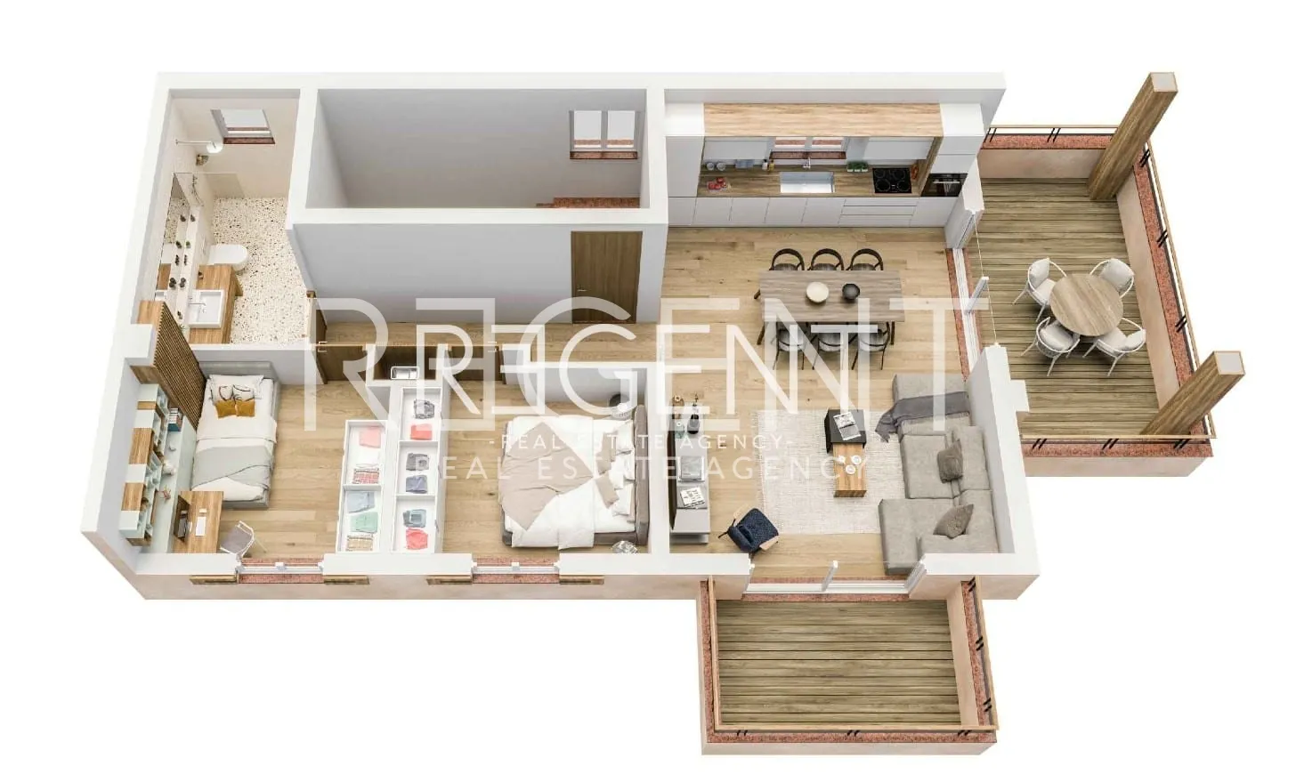 Istra, Umag - Moderan trosoban stan u kompleksu dvije stambene zgrade 72,42 m2 – Novogradnja