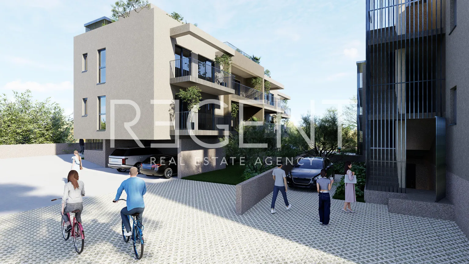 Trogir – Trosoban stan u blizini centra s balkonom 77 m2
