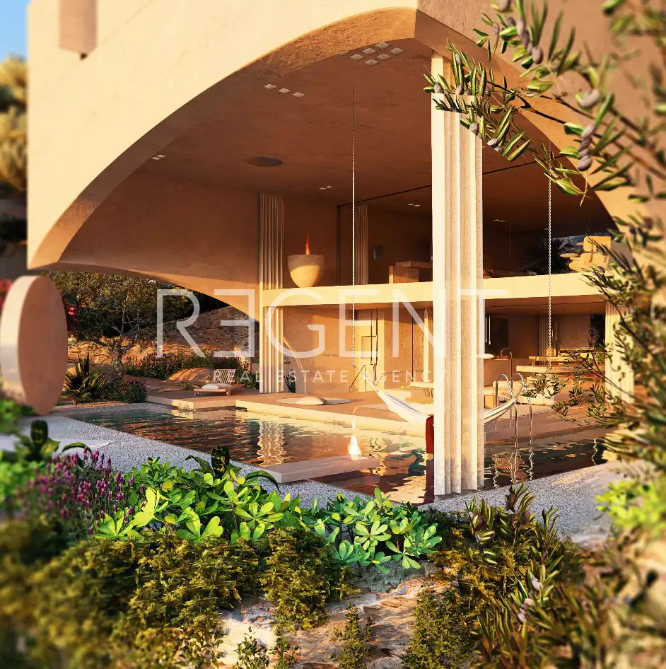 Brač, Postira - Građevinsko zemljište sa projektom vile