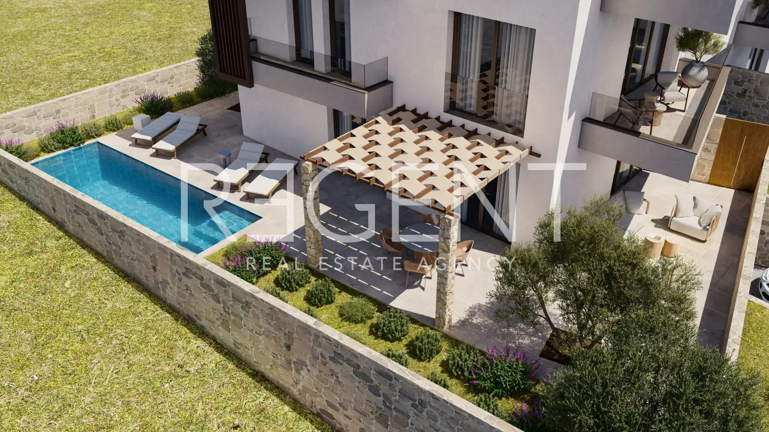 Bezirk, Okrug Novi - Dreizimmerwohnung in einem modernen Neubau