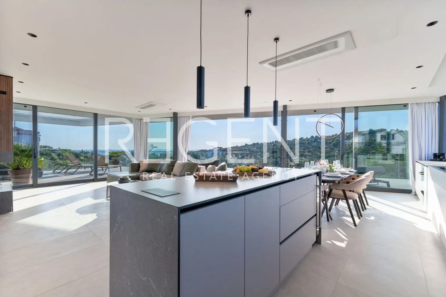 Murter - Villa de luxe avec vue panoramique sur la mer