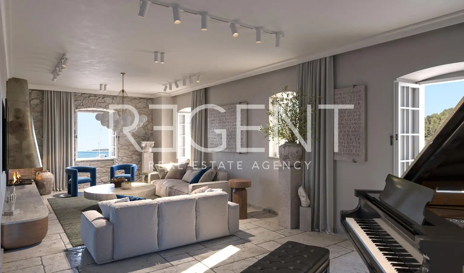 Tar – kamena vila za obnovu, 326 m², 4SB, wellnes, uz more