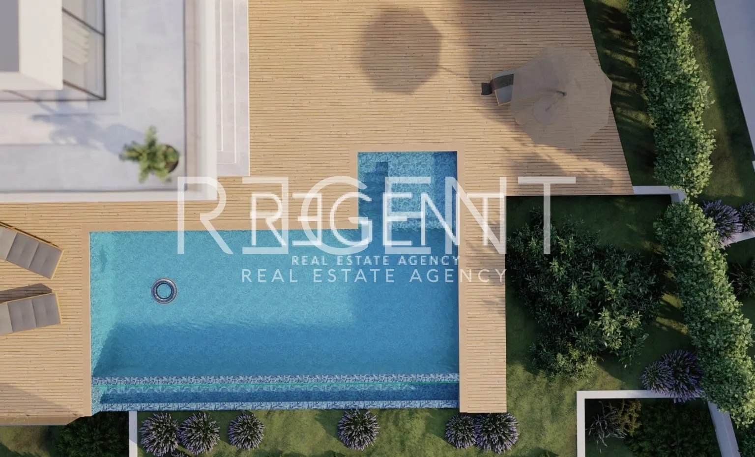 Šibenik, Rogoznica- Terrain avec un projet de construction de deux villas de luxe 1741m2