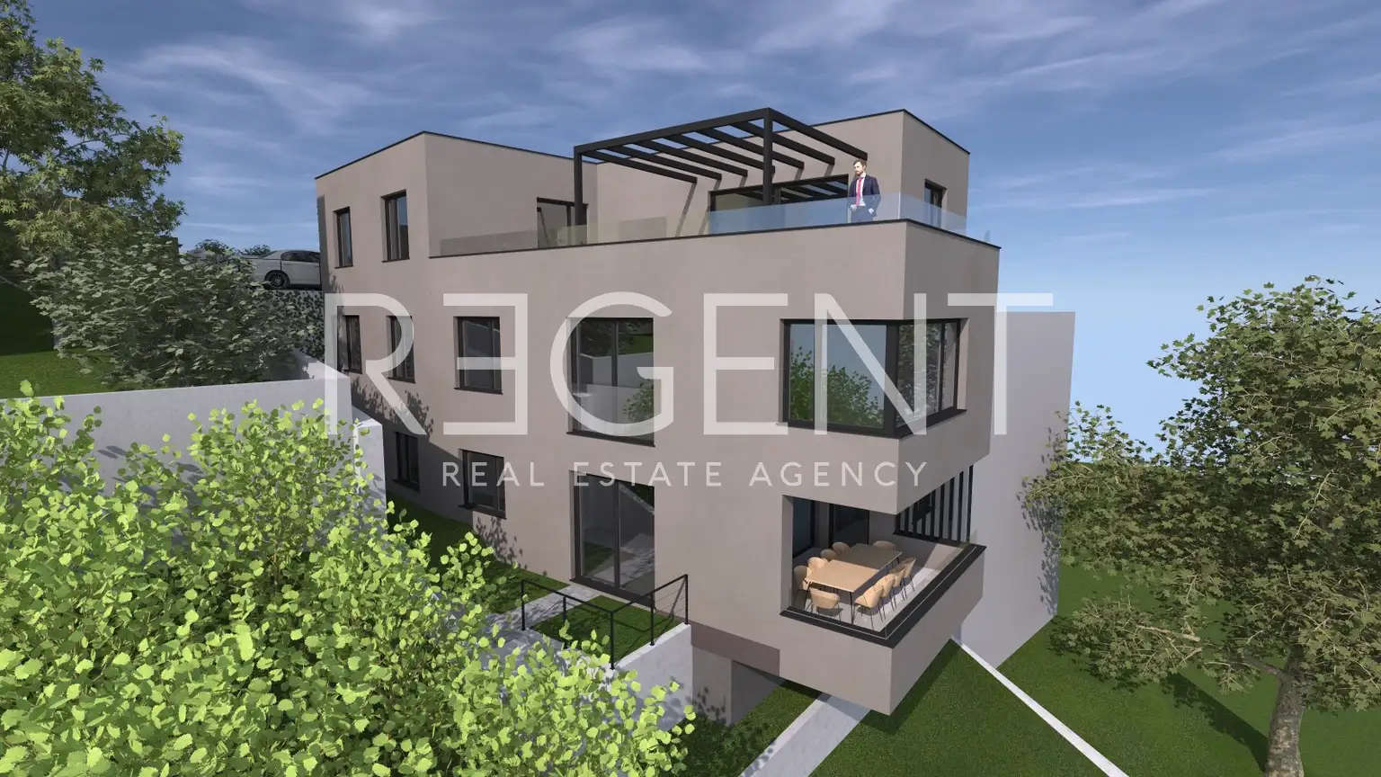 Záhřeb, Horní Město - Exkluzivní penthouse ve výjimečné lokalitě 121 m2, novostavba