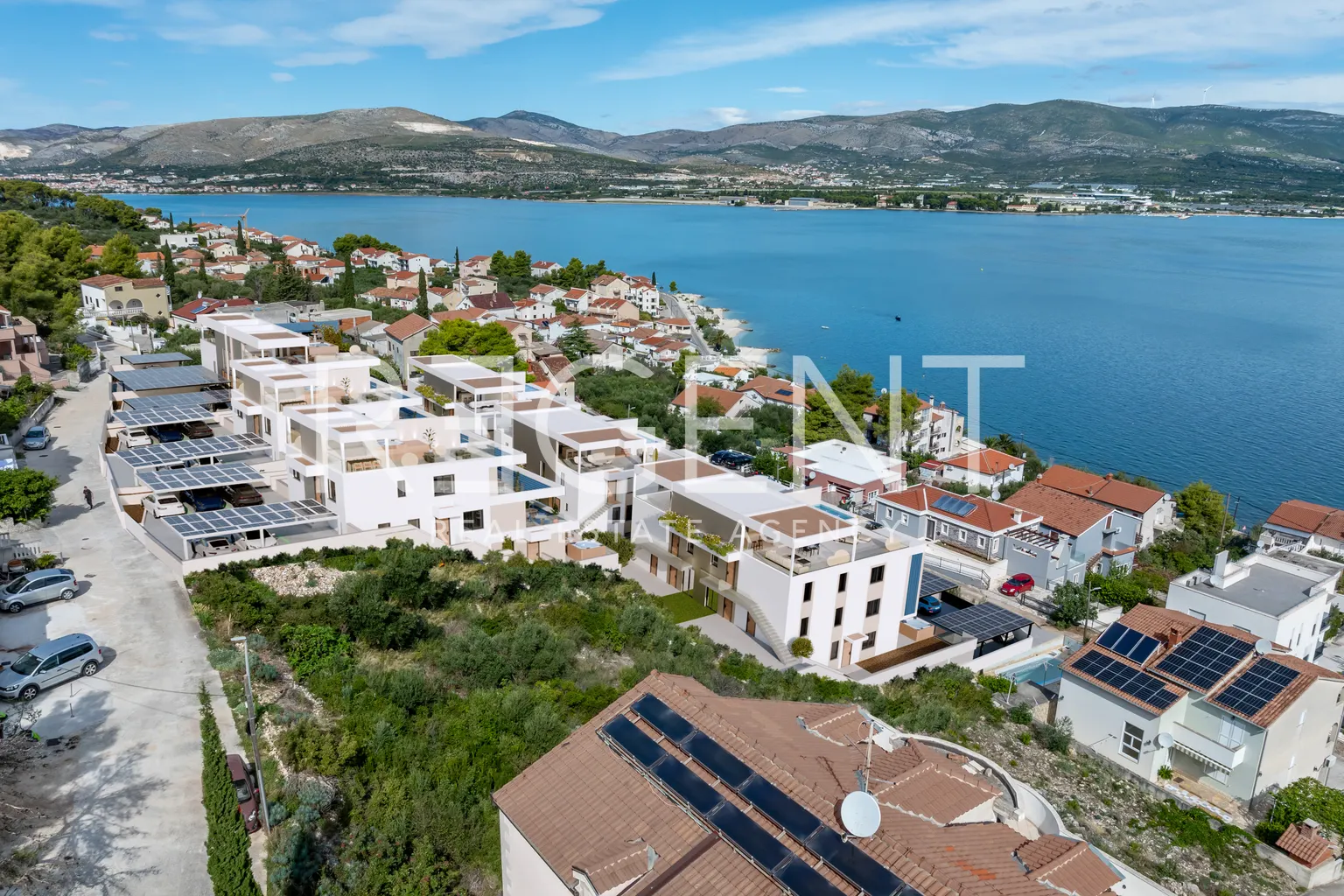 Trogir, Čiovo - Luxusní apartmánový komplex s výhledem na moře