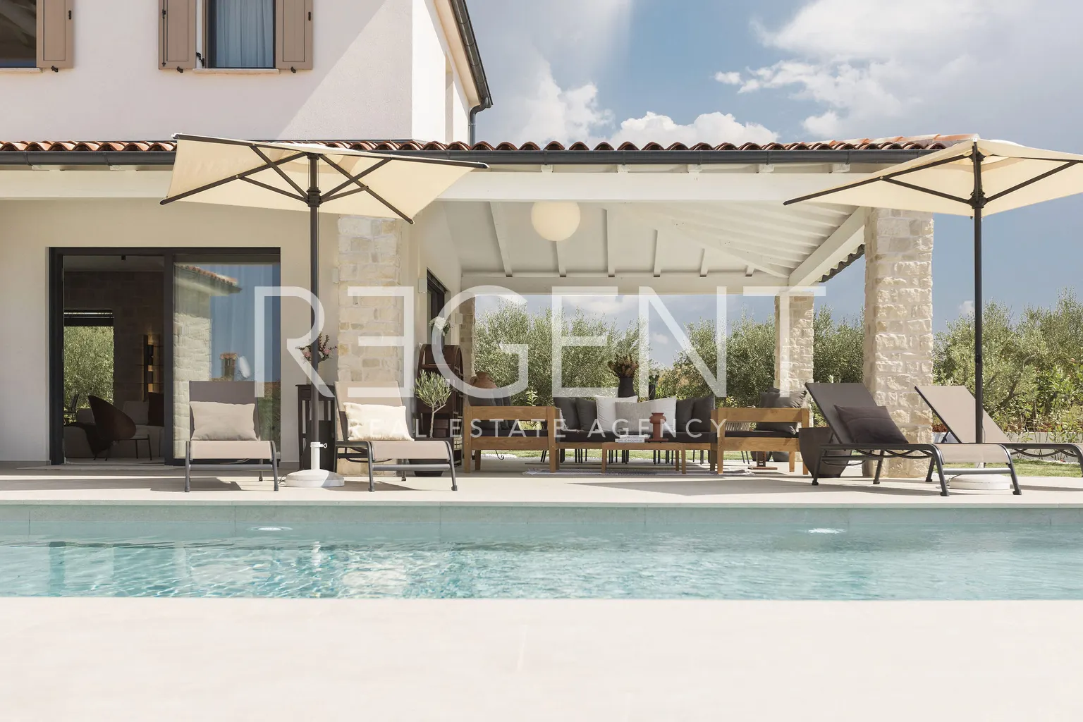 Istra, Poreč - Elegantna kamena kuća s bazenom