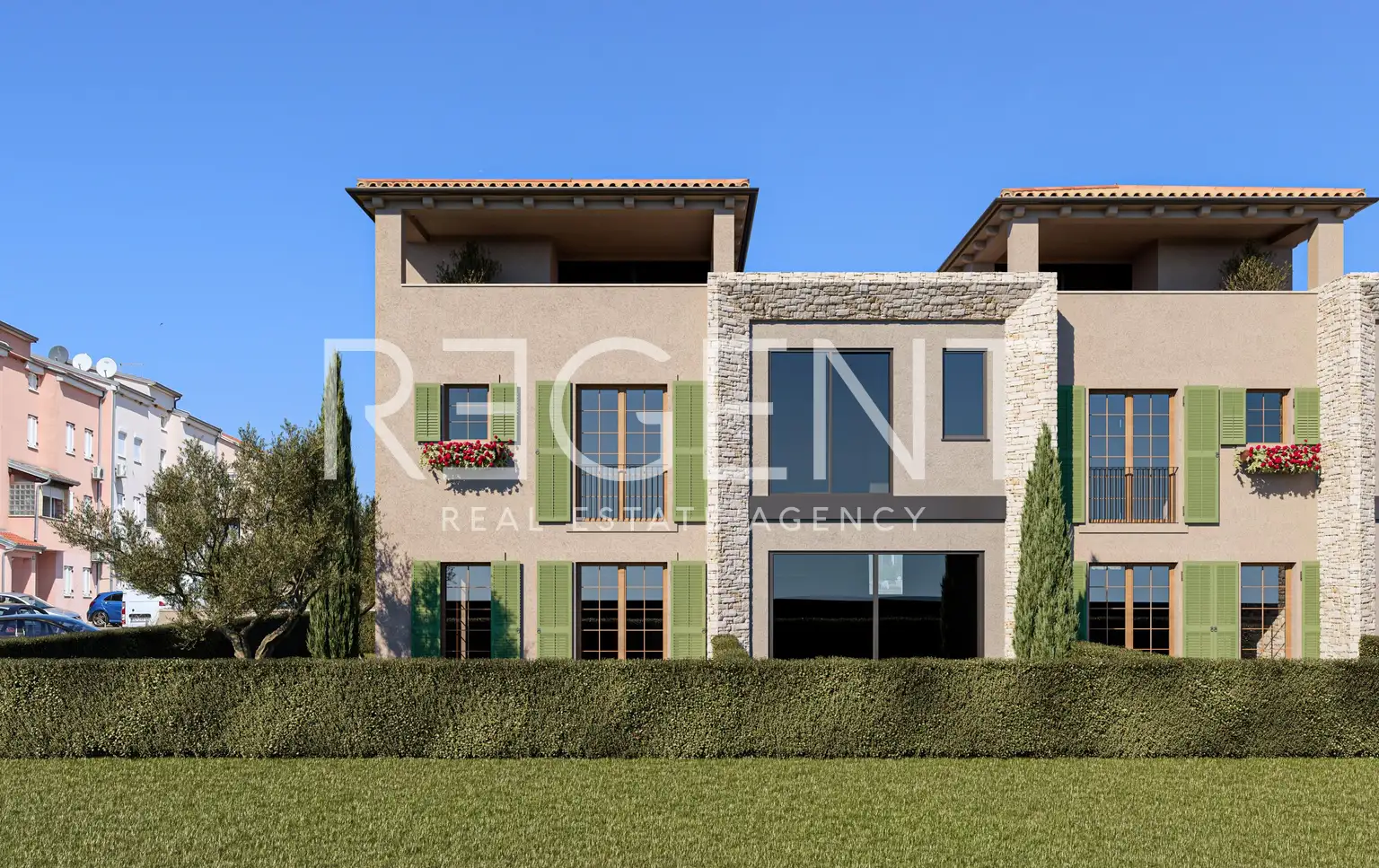 Таунхаус 152 м² Пореч — сад 140 м², терраса