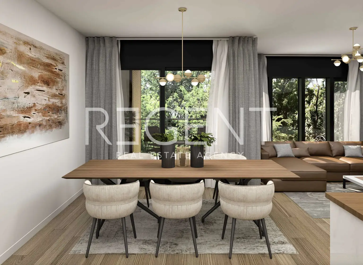 Záhřeb, Ribnjak, Gold Residence - Čtyřpokojový byt v centru města 105 m2