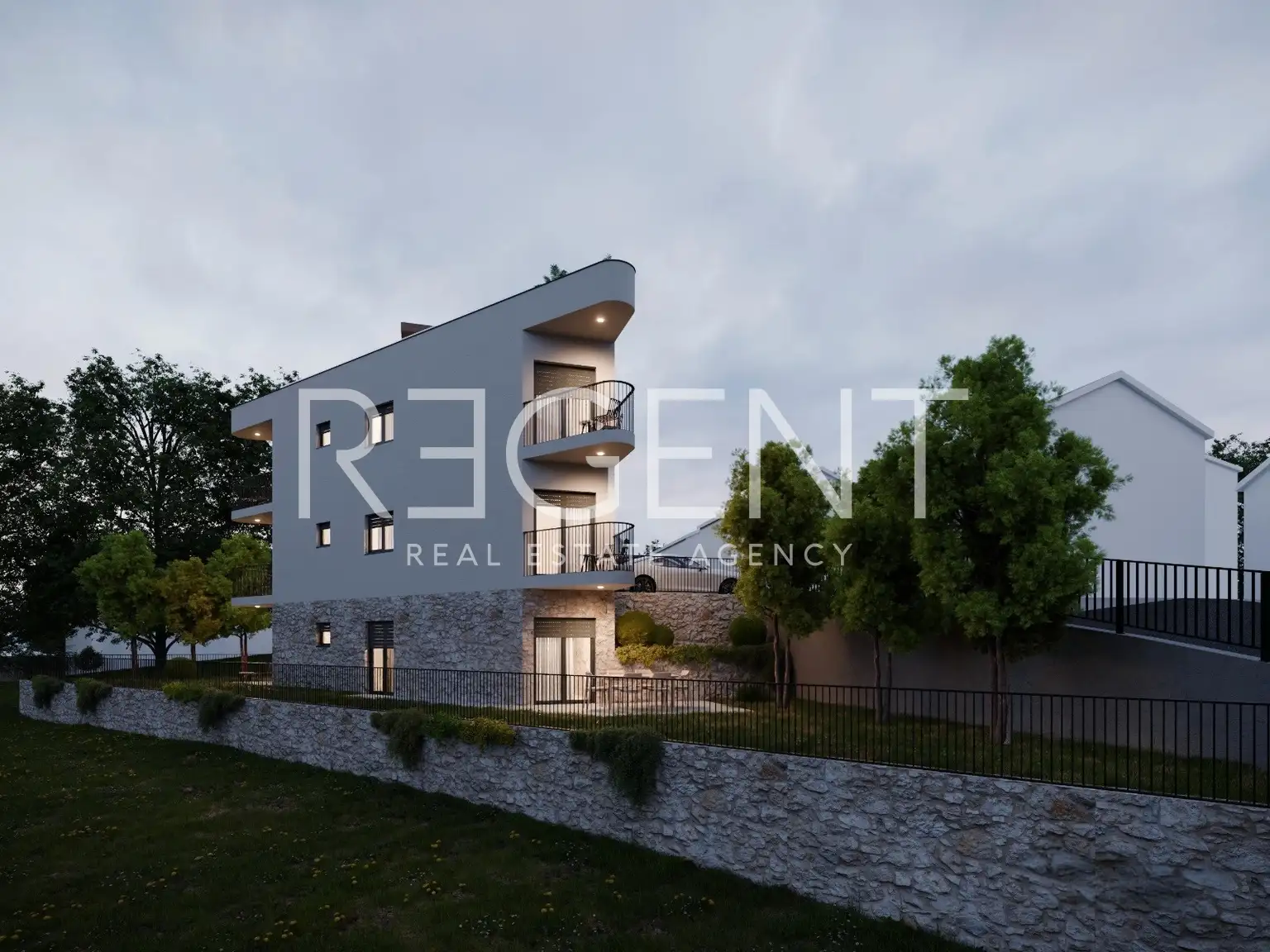 Podstrana - two-bedroom apartment on the ground floor with a large garden