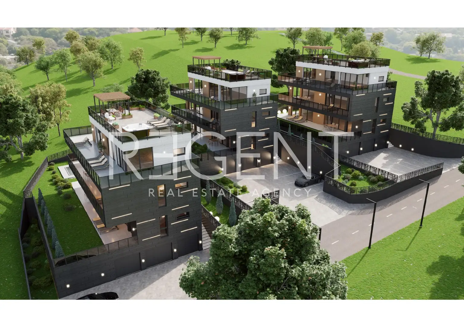 Загреб, Грачани – четырехкомнатная квартира с садом и просторными террасами.