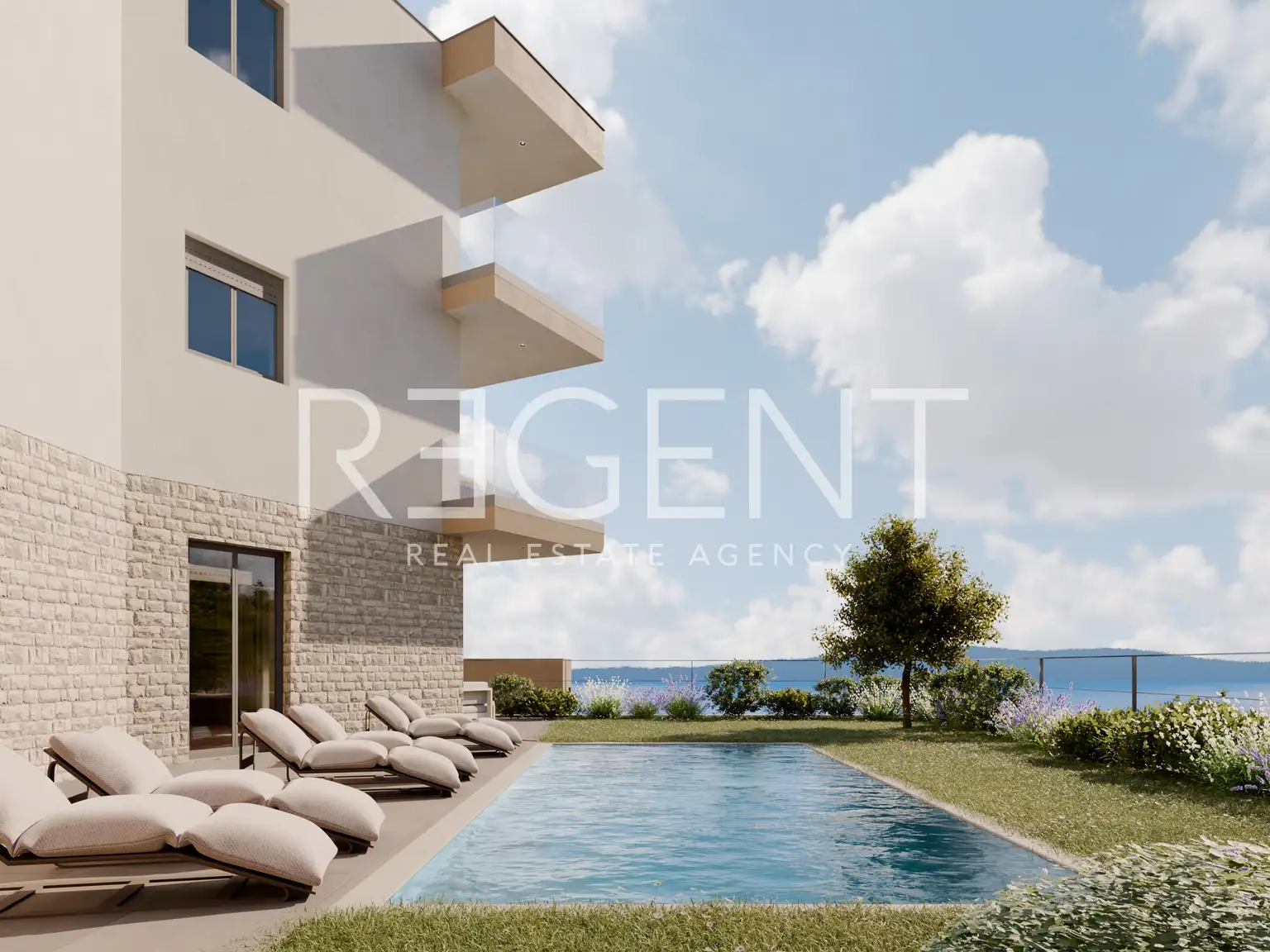 Hvar, Zavala - Dvosoban stan s prostranim terasama