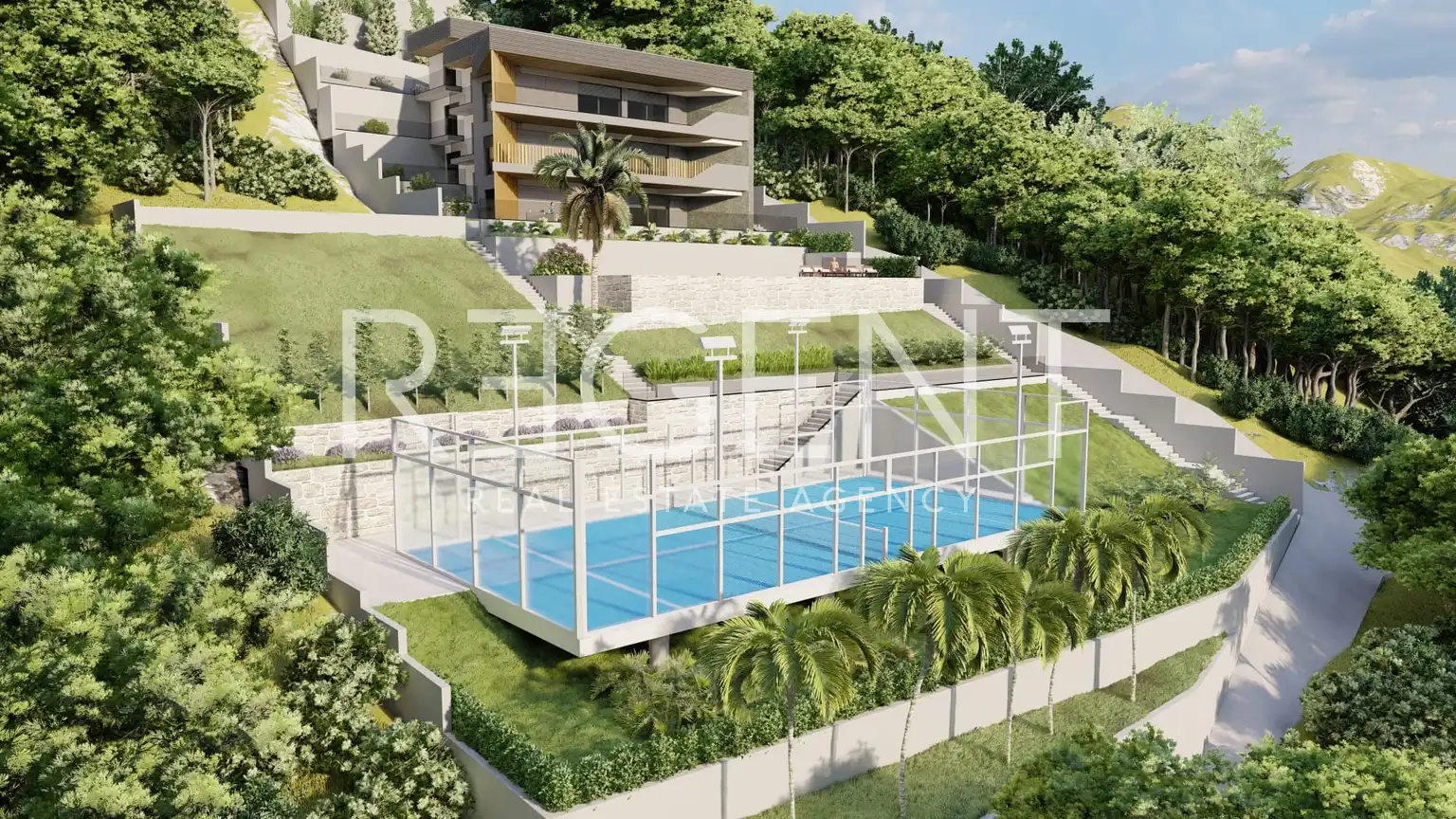 Omiš, Borak – Pozemok s projektom na výstavbu troch luxusných víl 2460m2