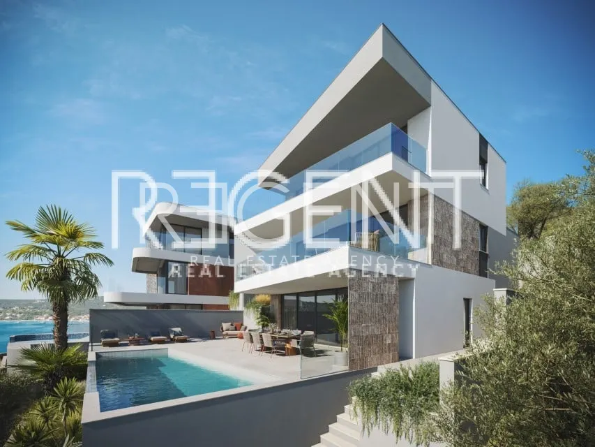 Marina, Vinišće - Pozemek s projektem pro stavbu vily a získaným stavebním povolením, 605 m2