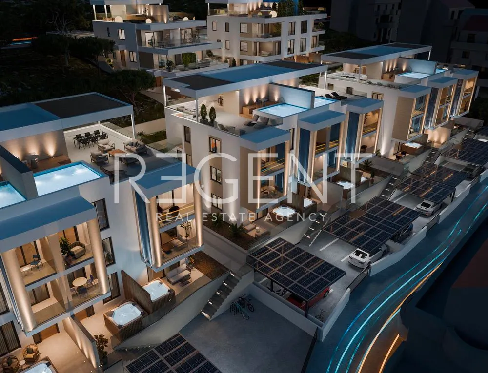 Trogir, Čiovo - Apartmán v luxusním apartmánovém komplexu blízko moře 80 m2