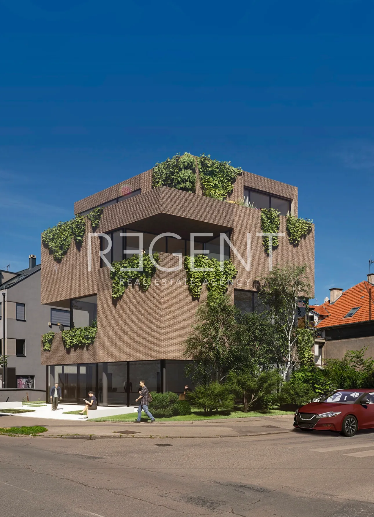 Záhřeb, Maksimir - Moderní třípokojový penthouse novostavba