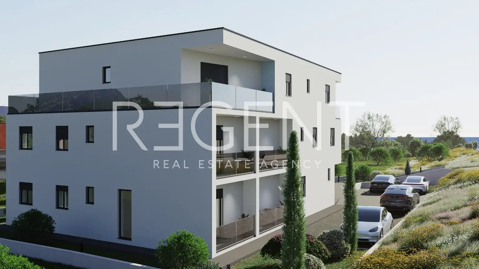 Kaštela, Kaštel Novi - Zwei-Zimmer-Wohnung in modernem Neubau