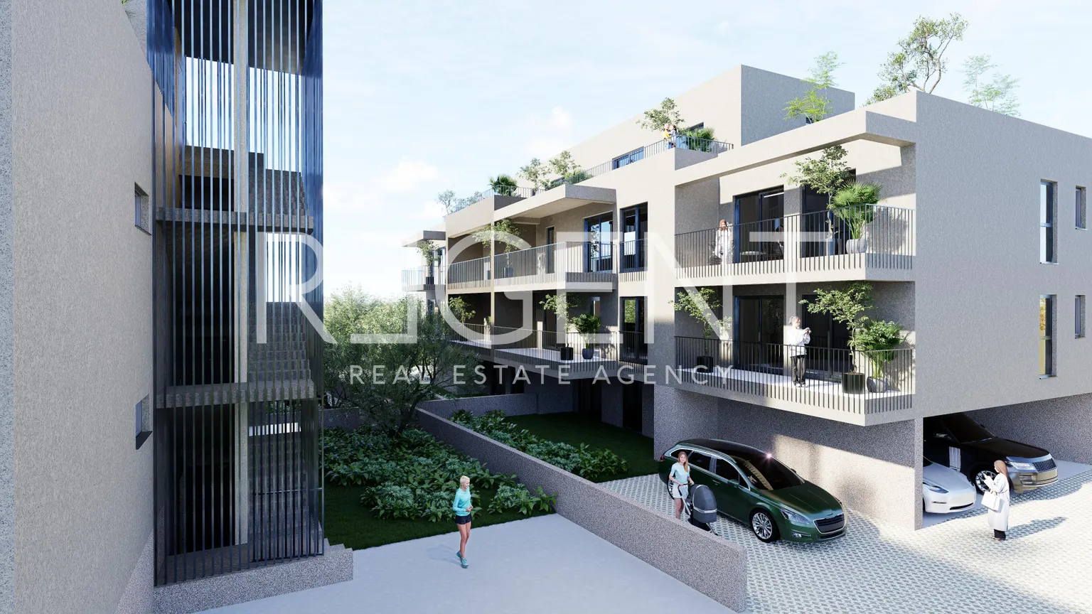 Trogir – Trosoban stan u blizini centra s balkonom 77 m2