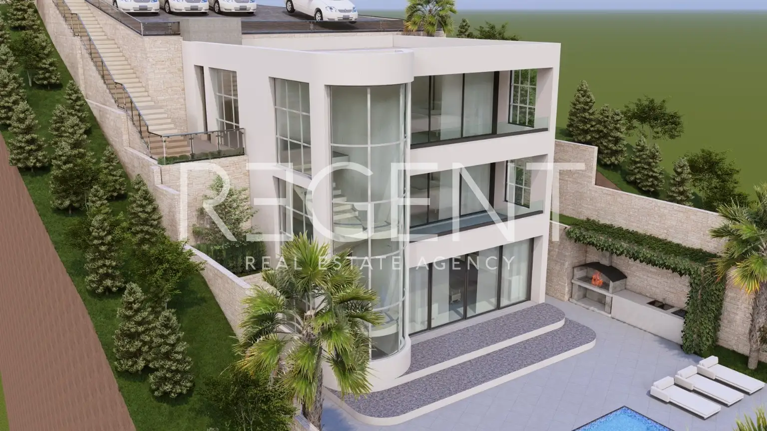 Brela - Građevinsko zemljište sa projektom