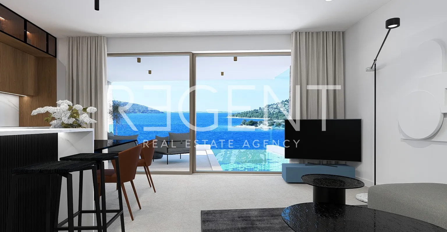 Šibenik, Grebaštica - Dvosoban stan s bazenom 92 m2 NOVOGRADNJA