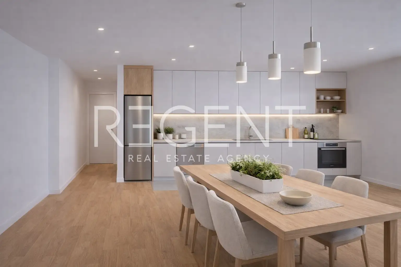 Makarska, Zelenka - dwupokojowe mieszkanie w nowym budynku z tarasem i ogrodem