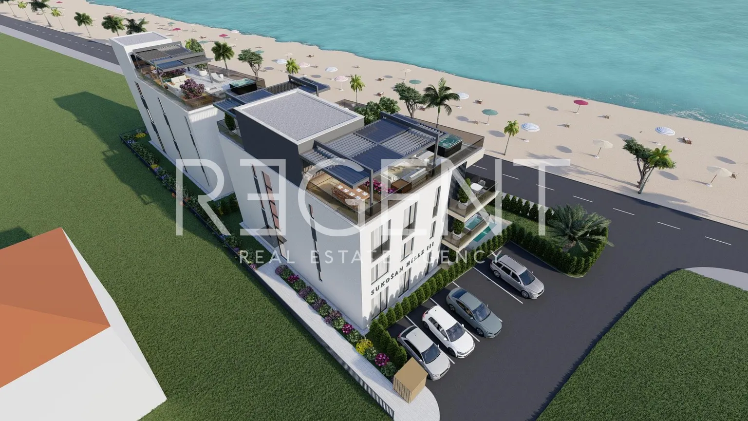 Zadar, Sukošan - Penthouse v novostavbě, 123 m2