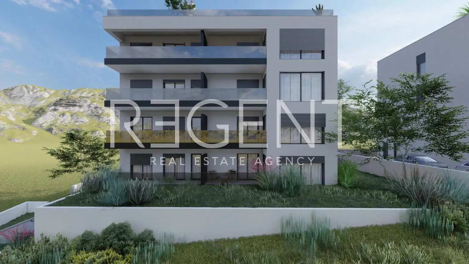 Podstrana - 1-Zimmer-Wohnung mit Garten