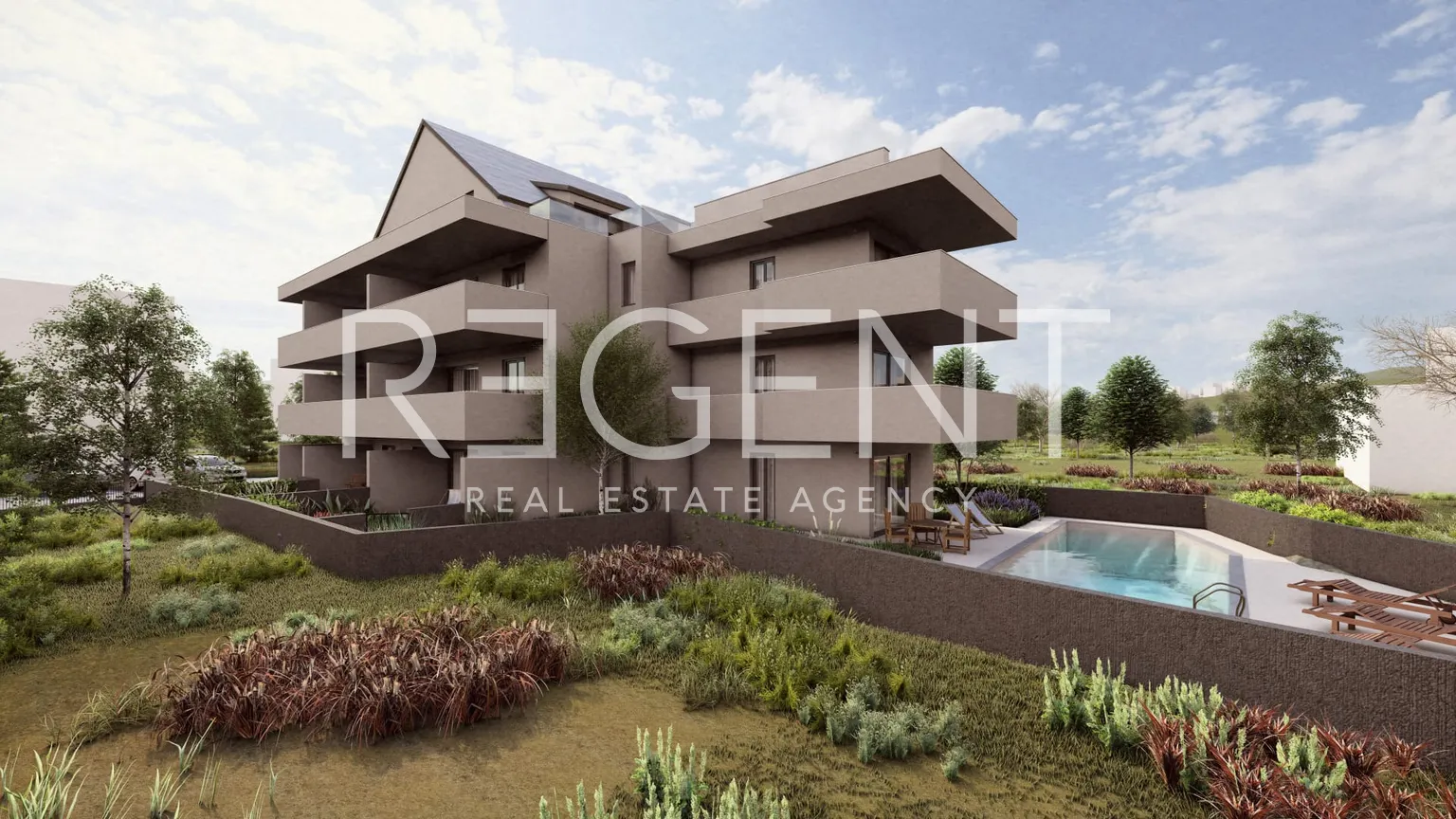 Šibenik, Rogoznica - Penthouse z prywatnym basenem na tarasie 92 m2