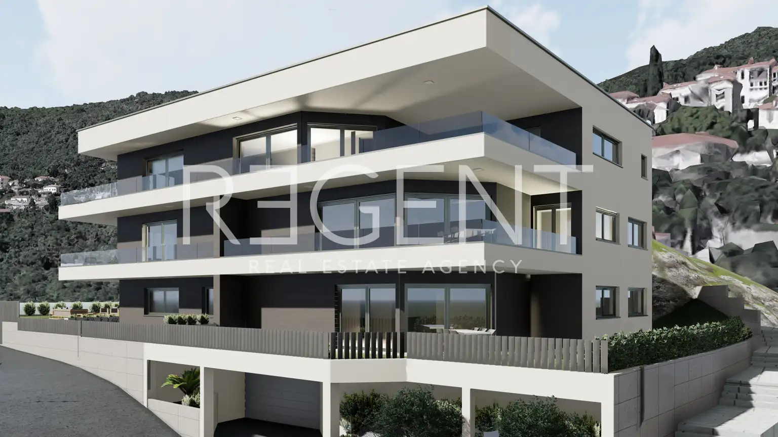 Opatija - Moderna stambena zgrada s pogledom na more