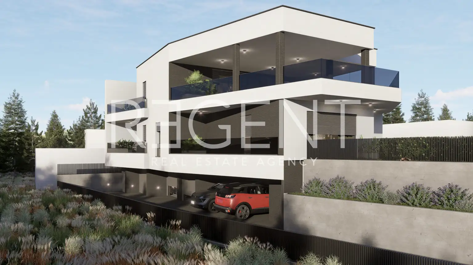 Záhřeb, Gračani – Třípokojový byt se zahradou v novostavbě