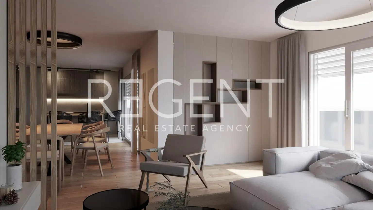Постира, Брач – квартира 115 м² с террасой, гаражом и видом на море (S2)