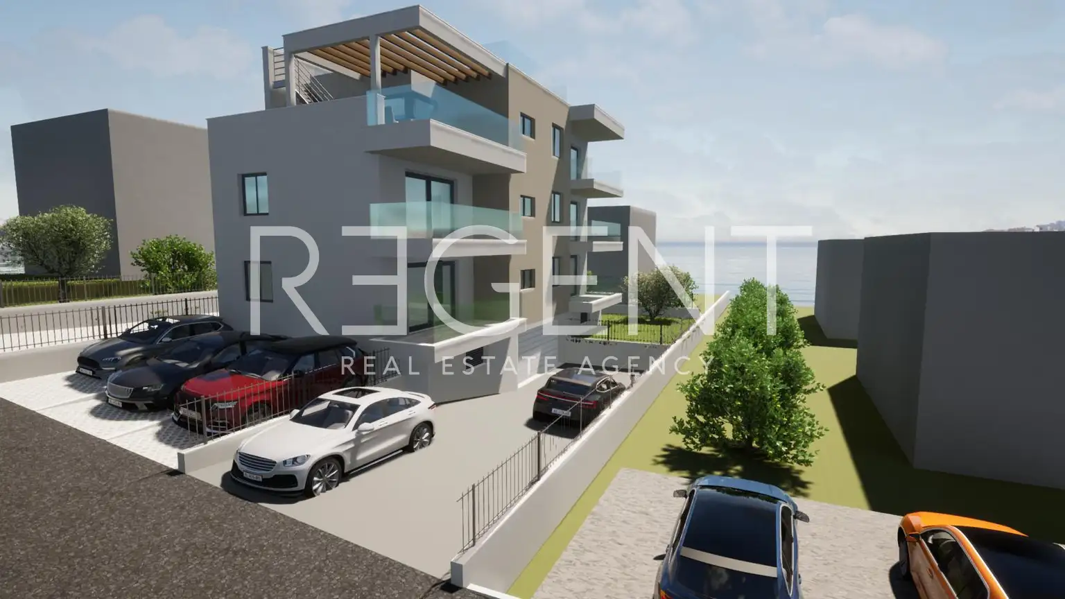 Trogir, Okrug Gornji - Trojizbový apartmán s výhľadom na more