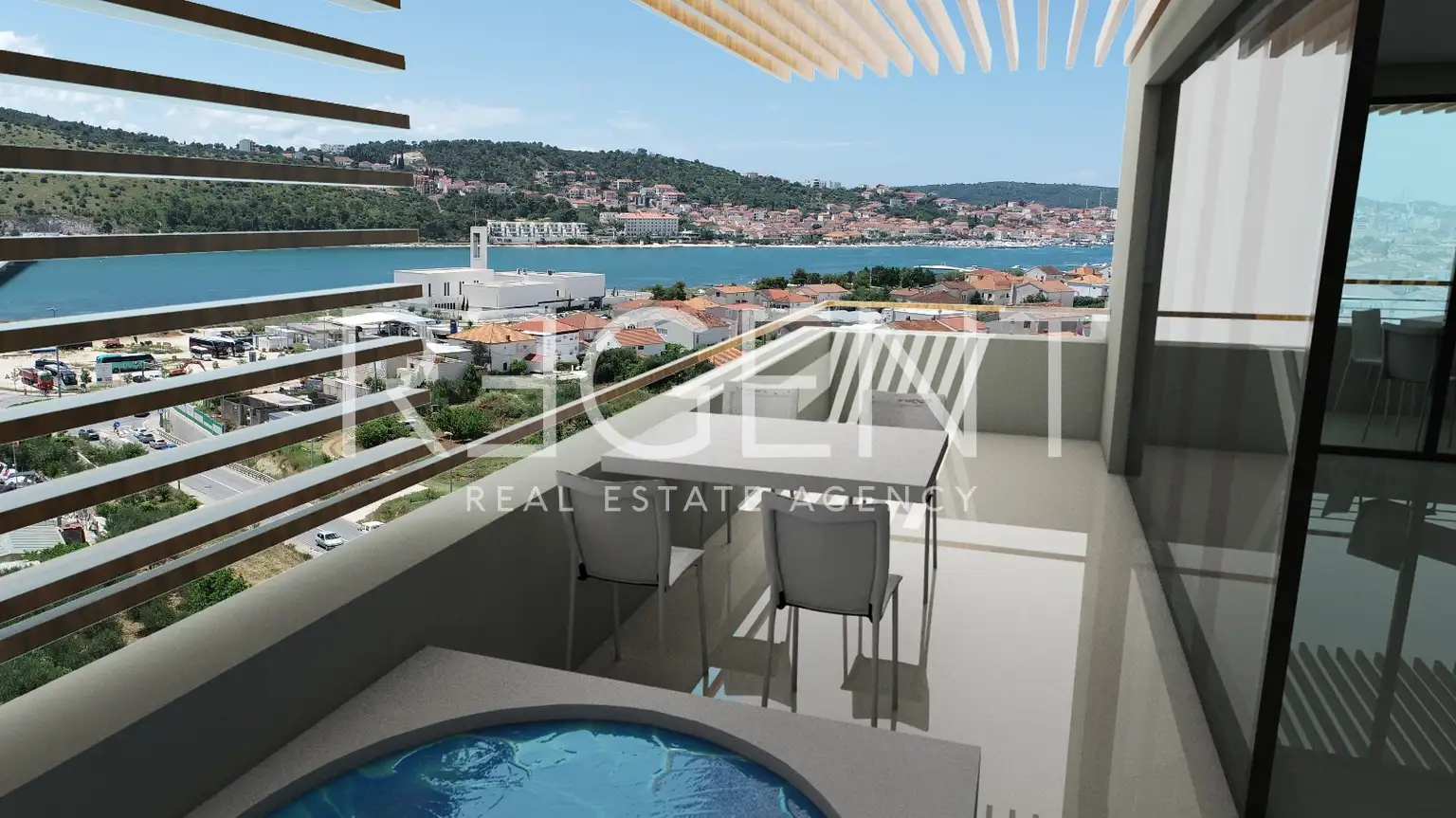 Trogir, Brigi - Garsonjera u modernoj novogradnji