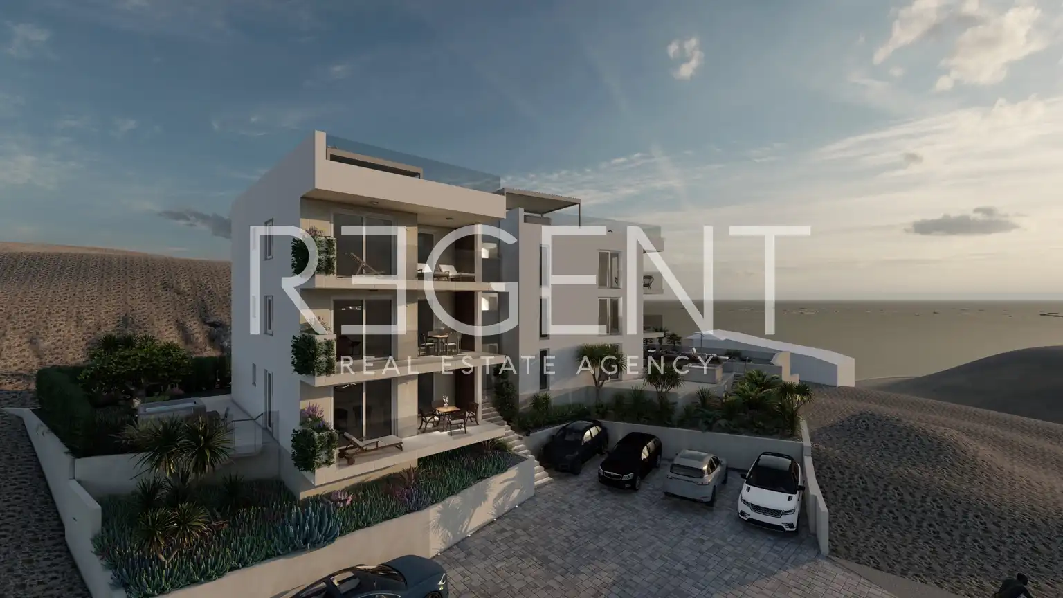 Trogir, Okrug Gornji - Trosoban penthouse sa natkrivenom terasom