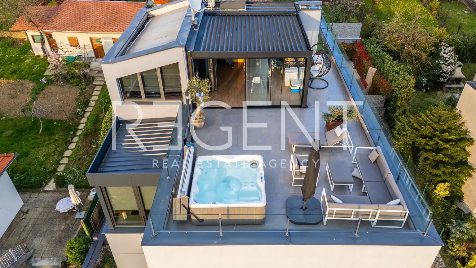 Zagreb, Unterstadt - Luxus-Penthouse mit Panoramadachterrasse