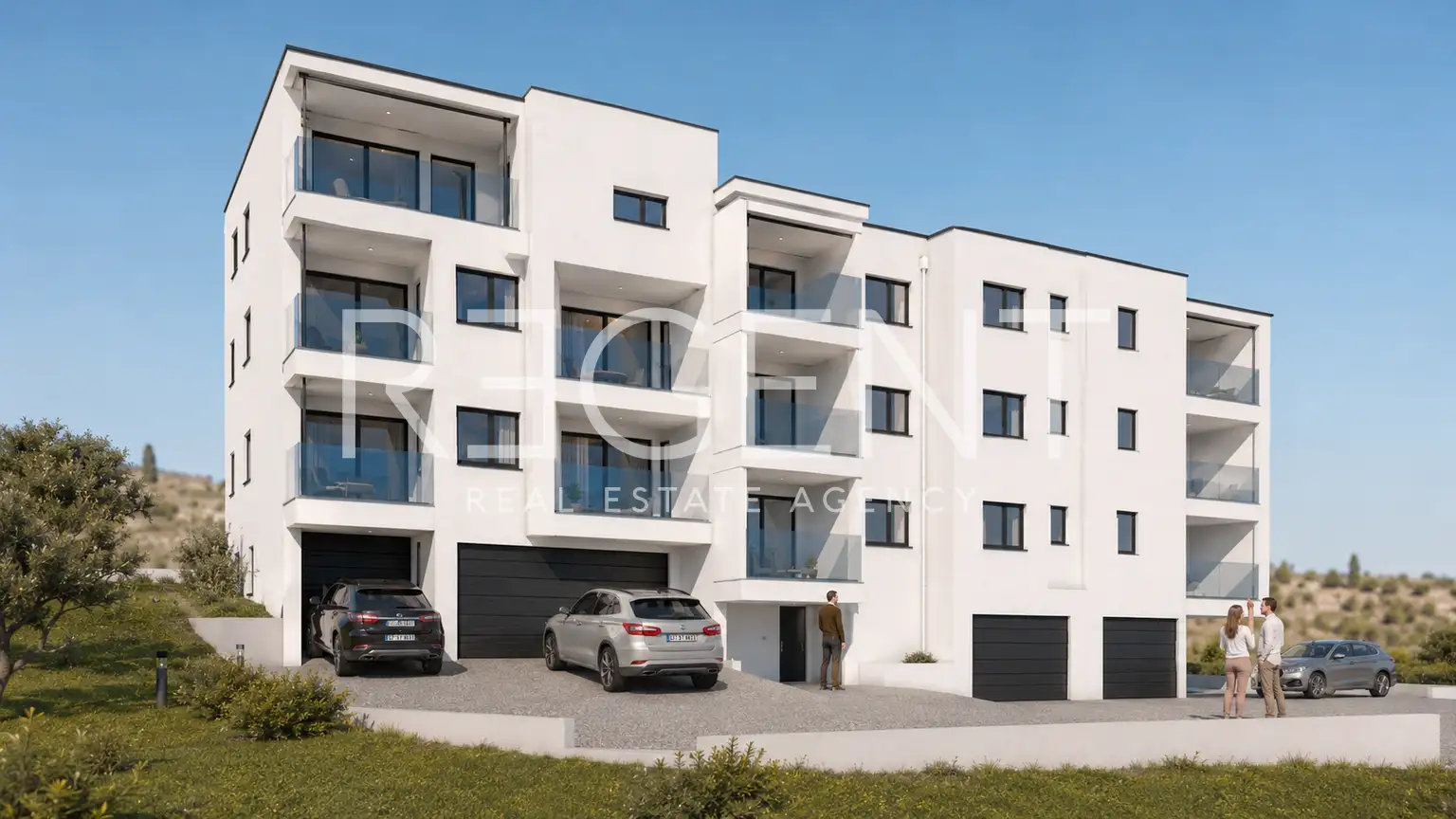 Stan 53 m², Makarska, širi centar - 1 SS, pogled na more