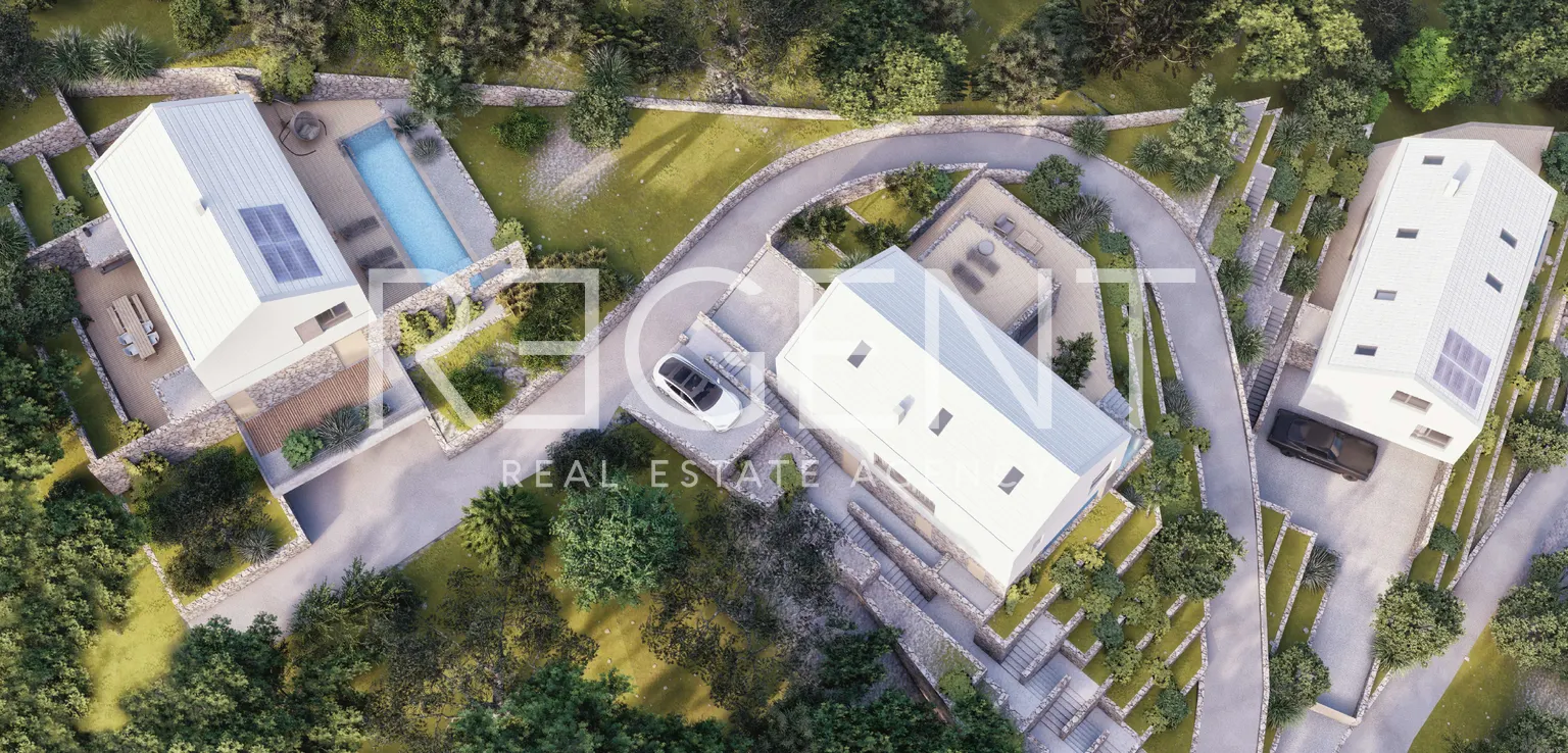 Brač, Farska - građevinsko zemljište s projektom, 836m2