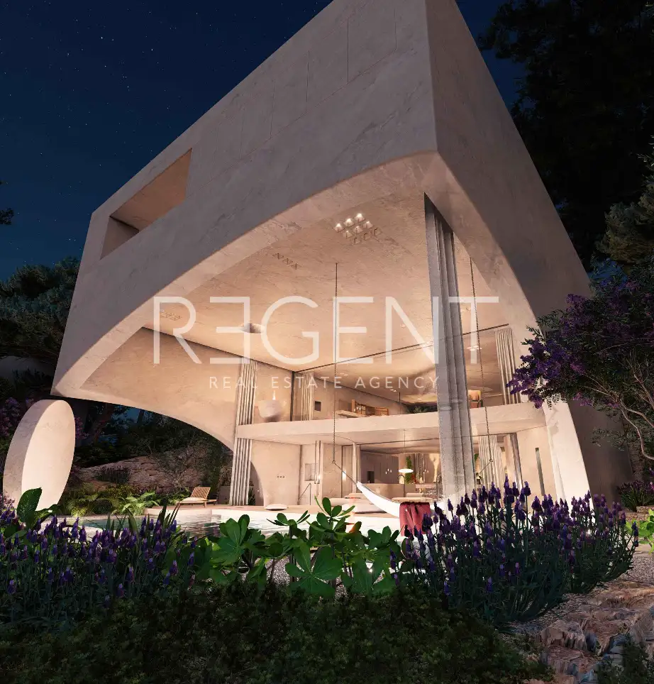 Brač, Postira - Građevinsko zemljište sa projektom vile