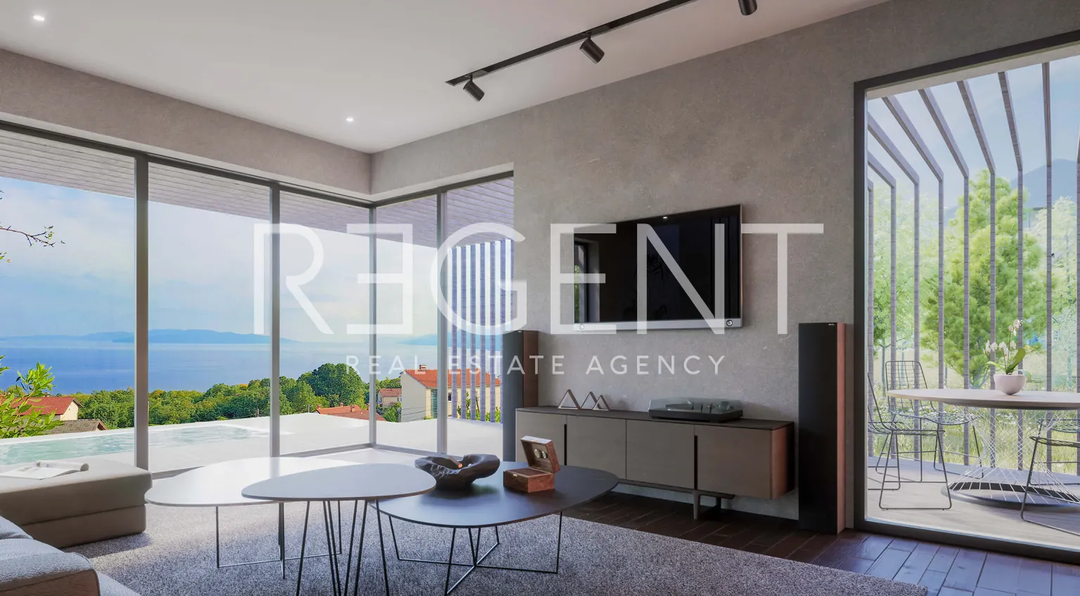 Rijeka, Kastav - Dvoupodlažní penthouse v luxusním komplexu 248 m2