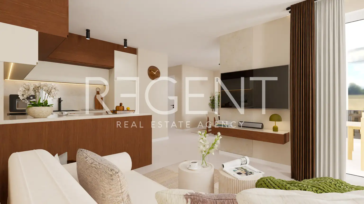 Vabriga – mieszkanie dwupokojowe z tarasem