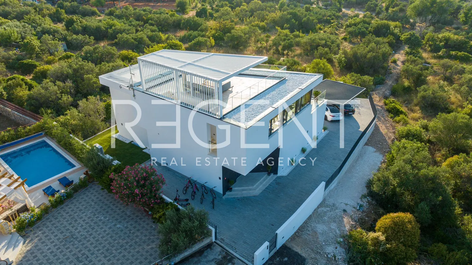 Murter - Villa de luxe avec vue panoramique sur la mer