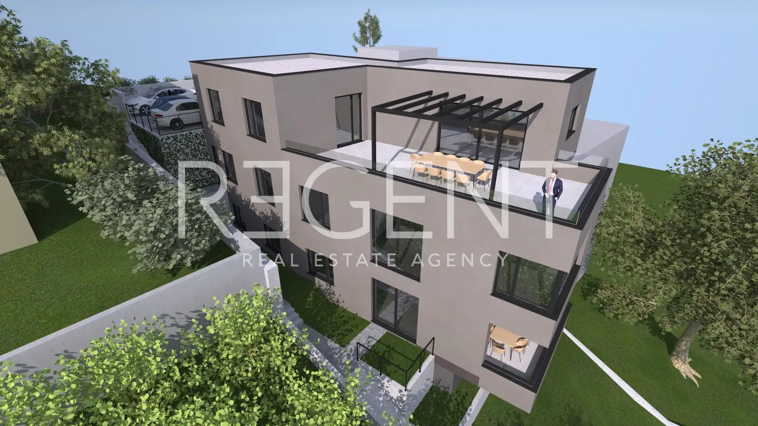 Záhřeb, Horní Město - Exkluzivní penthouse ve výjimečné lokalitě 121 m2, novostavba