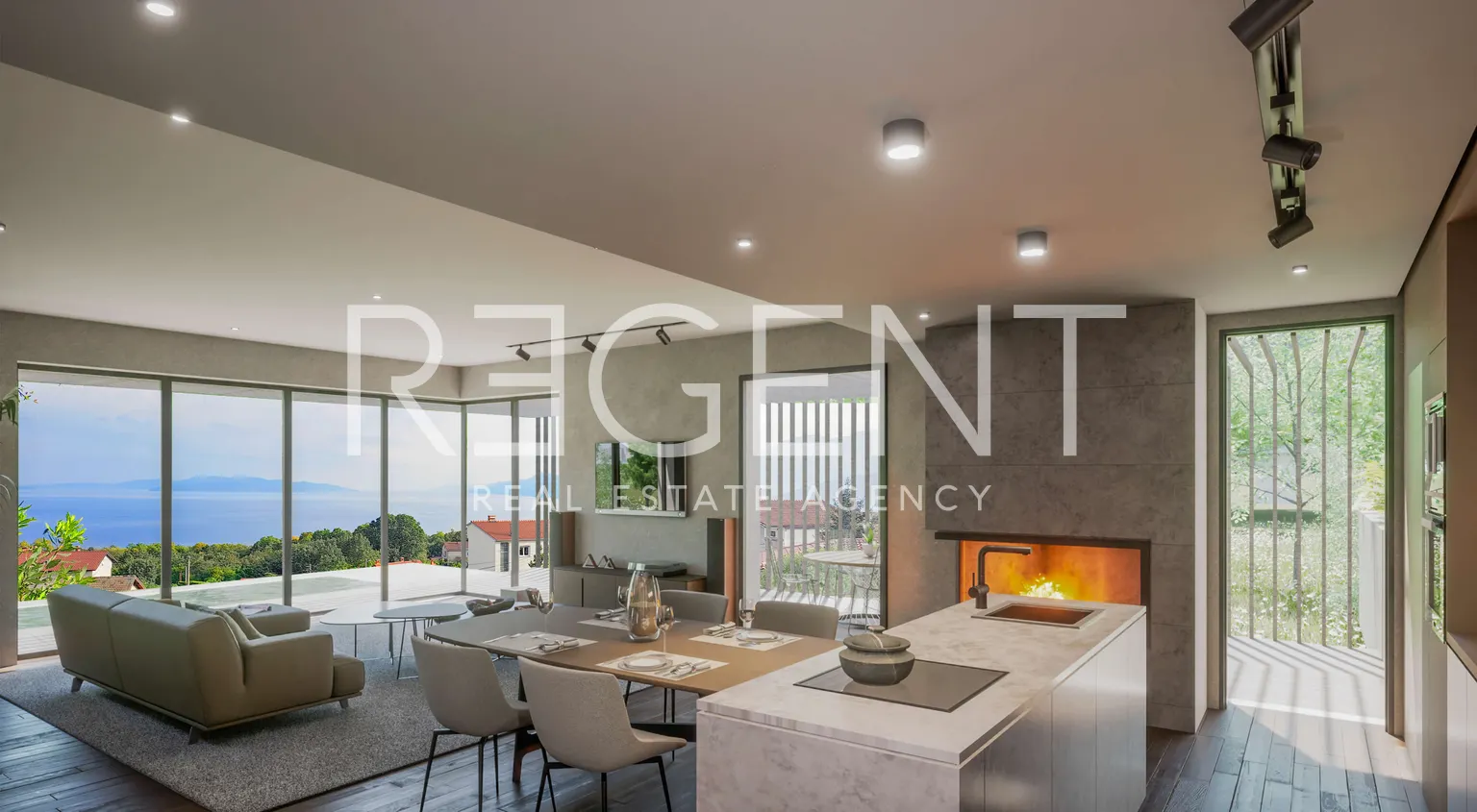 Rijeka, Kastav - Dvoupodlažní penthouse v luxusním komplexu 248 m2
