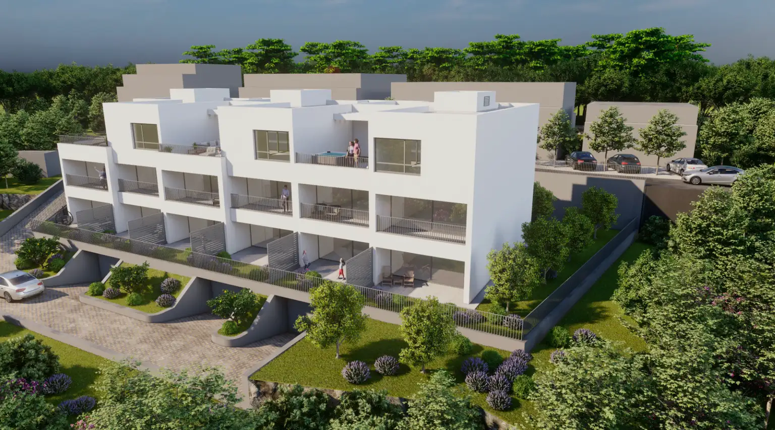 Podstrana, Strožanac – novostavba se 40 byty a garážovým parkováním